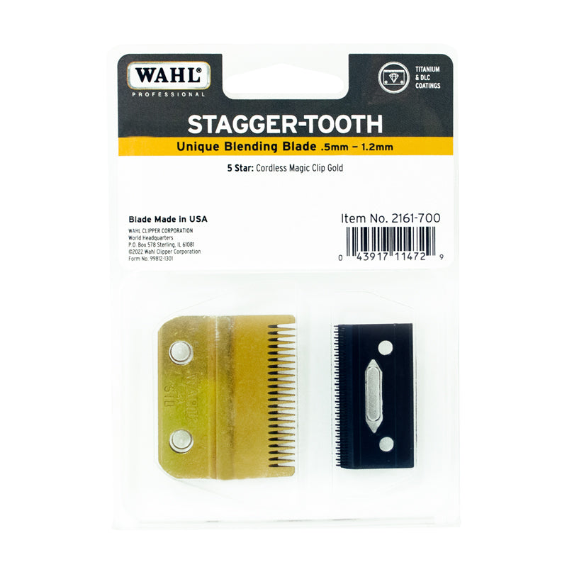 WAHL BLADE STAGGER-TOOTH GOLD #02161-700