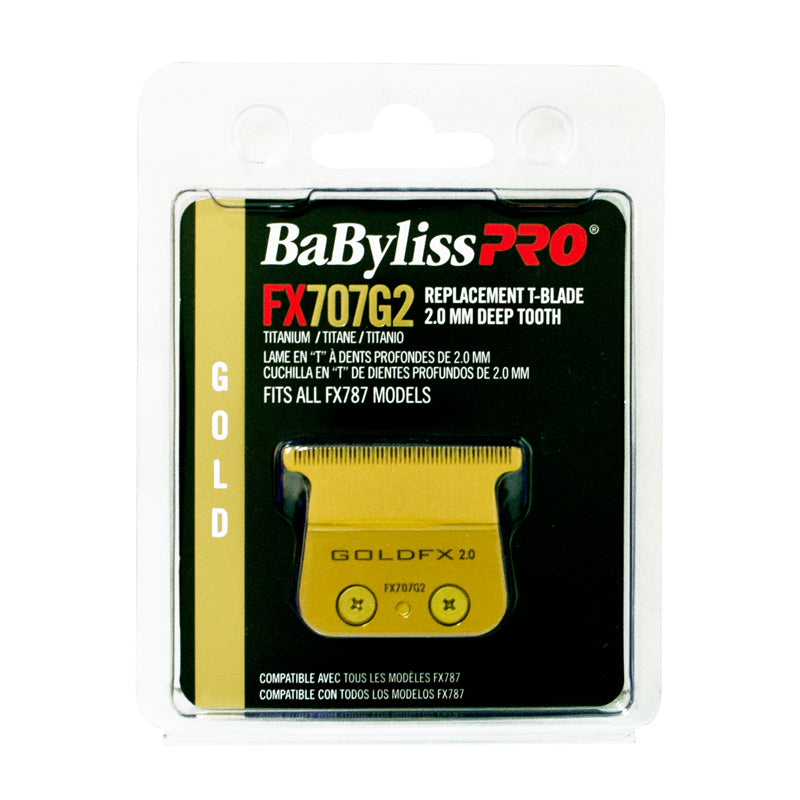 BABYLISS PRO BLADE T-BLADE 2.0 MM #FX707G2 GOLD