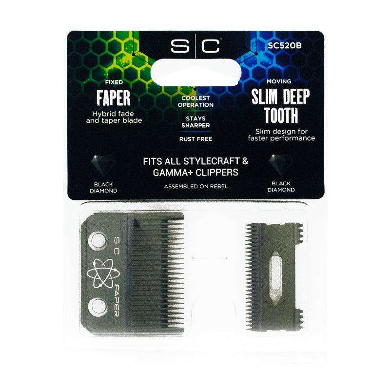 SC BLADE FIXED FAPER BLACK #SC520B