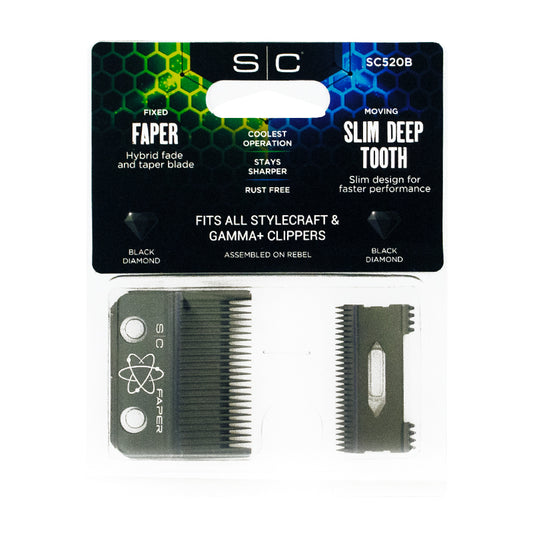 SC BLADE FIXED FAPER BLACK #SC520B