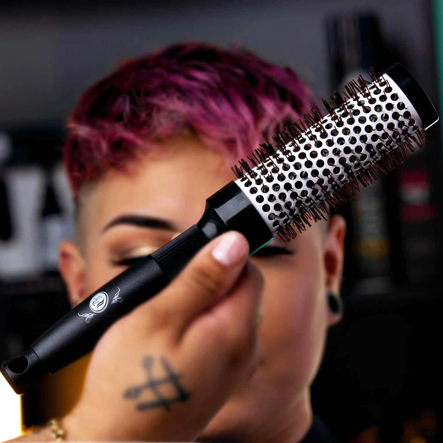 Rolda - Men's Barber Round Blow Drying Hair Brush 35mm