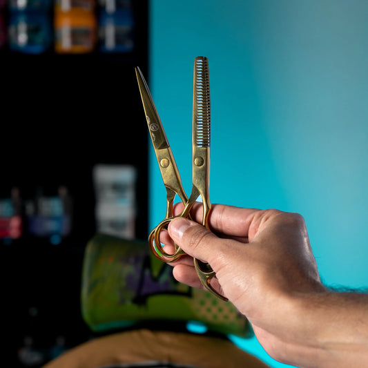 Rolda - Hair Cutting Scissors and Thinning Shears Gold Right Hand