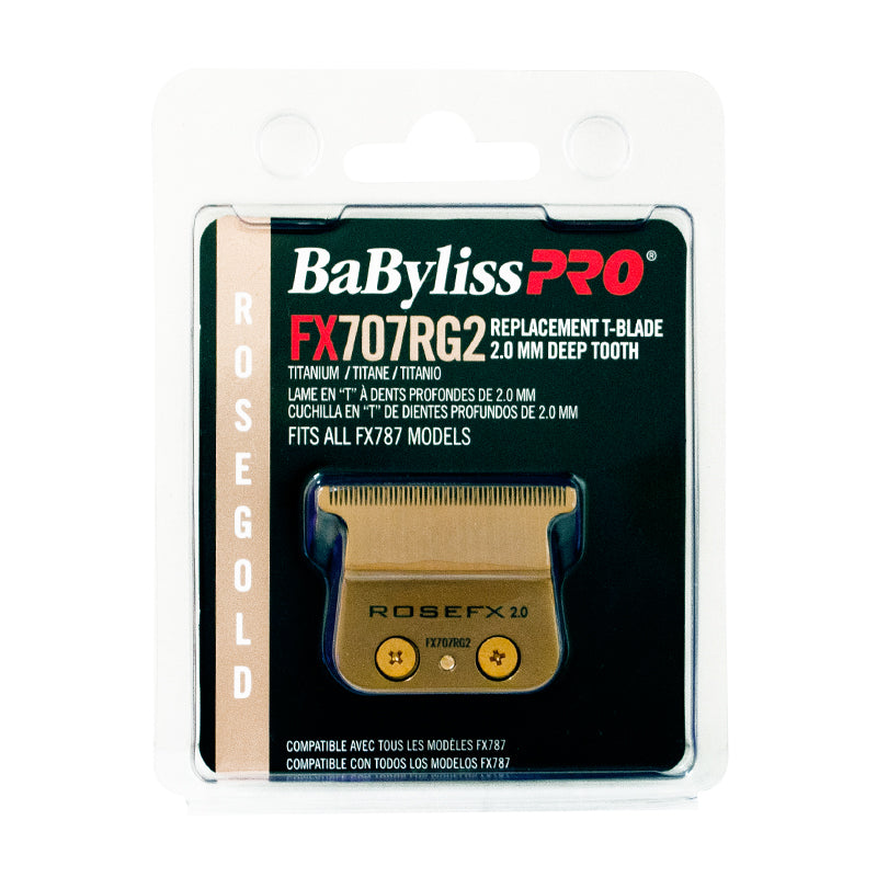 BABYLISS PRO BLADE T-BLADE 2.0 MM #FX707RG2 ROSE GOLD
