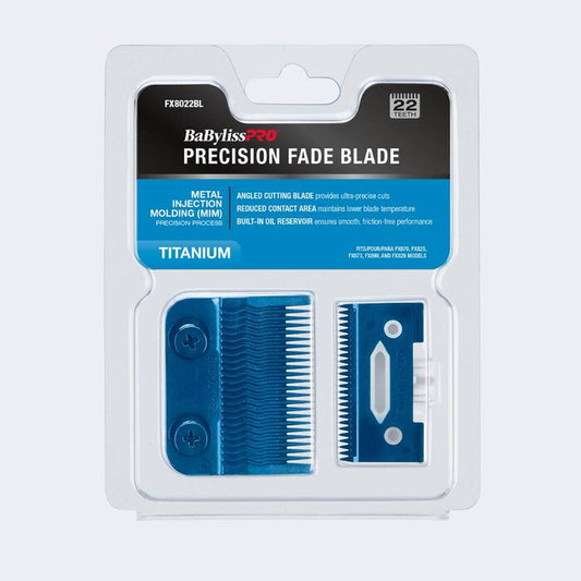 BaBylissPRO® Blue Titanium Metal-Injection Molded (MIM) Precision Fade Blade